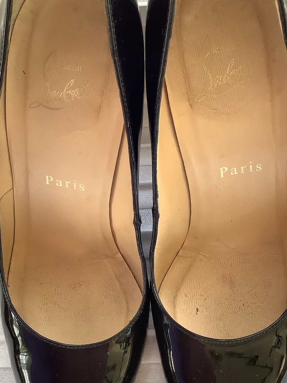 Christian Louboutin Black Patent Leather Classic Pumps